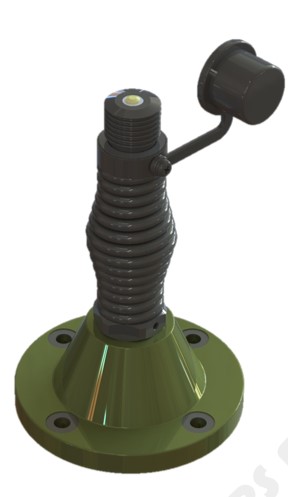 NVAB-BF-001 NATO 4-hole Vehicle Antenna Base